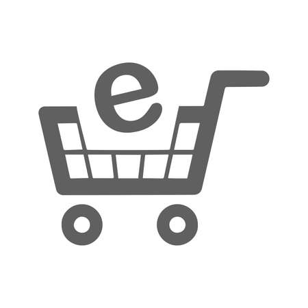 Ecommerce, e shopping icon. Beautiful design and fully editable vector for commercial use, printed files and presentations, Promotional Materials, web or any type of design project.のイラスト素材