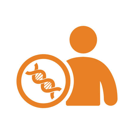 Biological, human DNA icon is use in designing and developing websites, commercial, print media, web or any type of design project.のイラスト素材