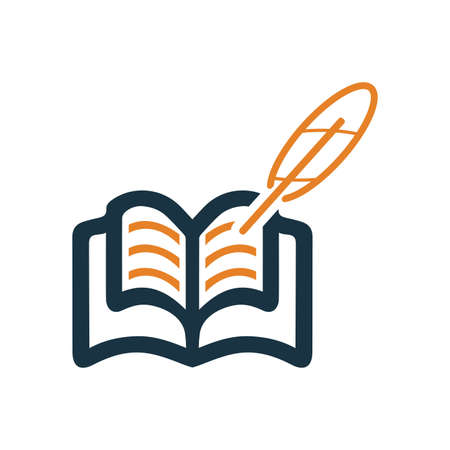 Book, education, writer icon - Well organized and editable Vector design using in commercial purposes, print media, web or any type of design projects.のイラスト素材