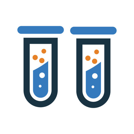 Test tube, research icon. Perfect use for designing and developing websites, printed files and presentations, Promotional Materials, Illustrations or any type of design project.のイラスト素材