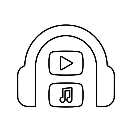 Music, audio, video icon - Well organized and editable Vector design using in commercial purposes, print media, web or any type of design projects.のイラスト素材