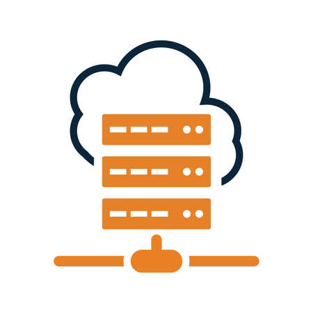 Data server, hosting storage icon. - Perfect use for designing and developing websites, printed files and presentations, Promotional Materials, Illustrations or any type of design project.のイラスト素材