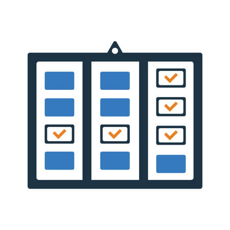 Agile, board, scrum icon. Beautiful design and fully editable vector for commercial use, printed files and presentations, Promotional Materials, web or any type of design project.のイラスト素材