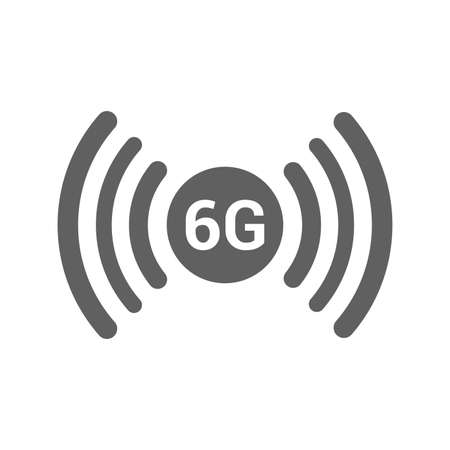 6g, communication, network, wireless icon - Use for commercial purposes, print media, web or any type of design projects. Vector EPS file.のイラスト素材