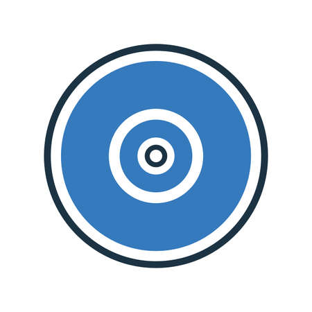 Cd, compact, disc, dvd, optical icon - Vector EPS file. Perfect use for print media, web, stock images, commercial use or any kind of design project.のイラスト素材