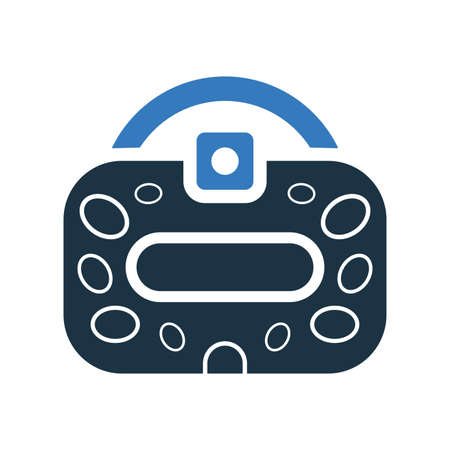 Headset, pro, reality icon is isolated on white background. Use for graphic and web design or commercial purposes. Vector EPS file.のイラスト素材