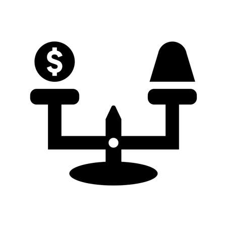 Commerce, speculation, financial icon is isolated on white background. Use for graphic and web design or commercial purposes. Vector EPS file.のイラスト素材