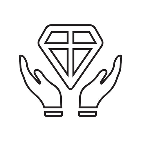 Diamond, jewelry, crystal, diamonds icon - Perfect use for designing and developing websites, printed files and presentations, Promotional Materials and many more. Vector EPS file.のイラスト素材