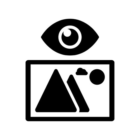 Landscape, gallery, image, view icon - Vector EPS file. Perfect use for print media, web, stock images, commercial use or any kind of design project.のイラスト素材