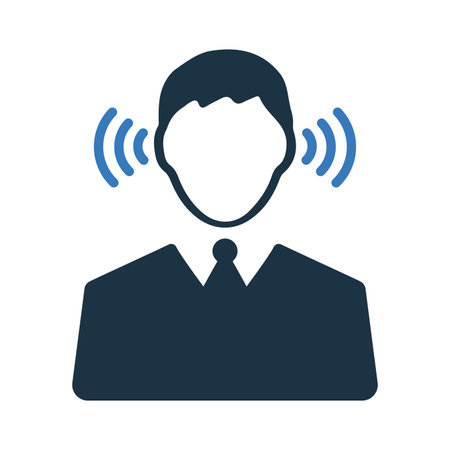 Cia spy, listener icon - Simple editable vector EPS file.のイラスト素材