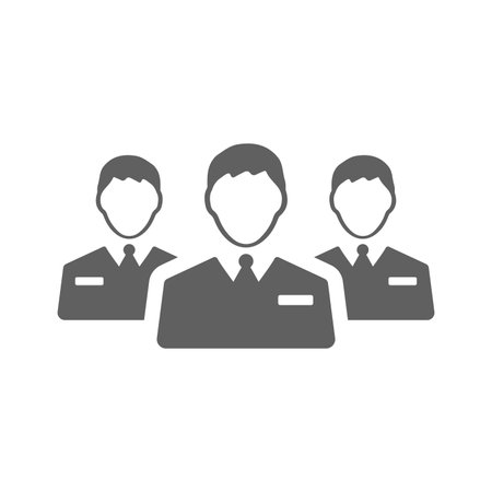 Manager group, people icon - Simple editable vector EPS file.のイラスト素材