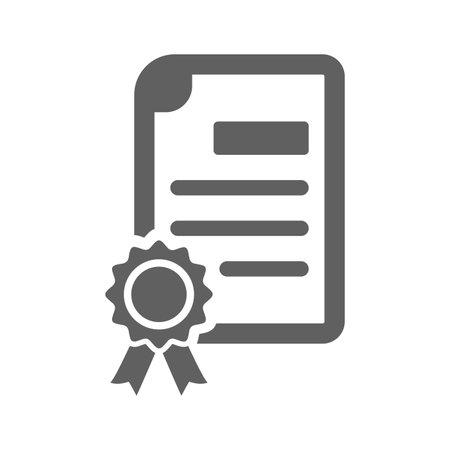 Certificate, diploma, icon - Use for commercial purposes, print media, web or any type of design projects. Vector EPS file.のイラスト素材