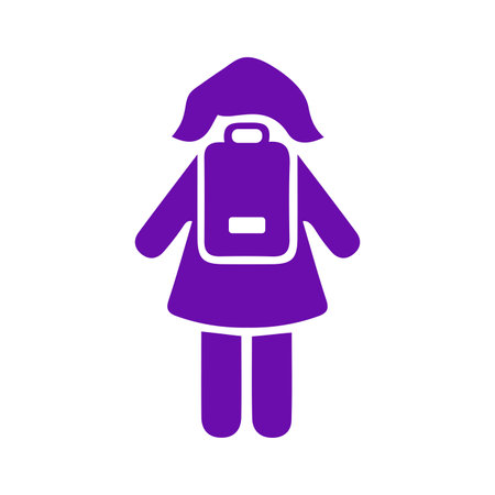 Child, girl, kid icon. Beautiful design and fully editable vector for commercial, print media, web or any type of design projects.のイラスト素材