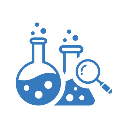 Chemistry, glass, research, science icon. Well organized simple vector illustration.のイラスト素材
