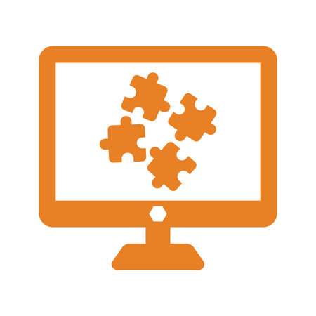 Controller, solution, puzzle icon - Use for commercial purposes, print media, web or any type of design projects. Vector EPS file.のイラスト素材