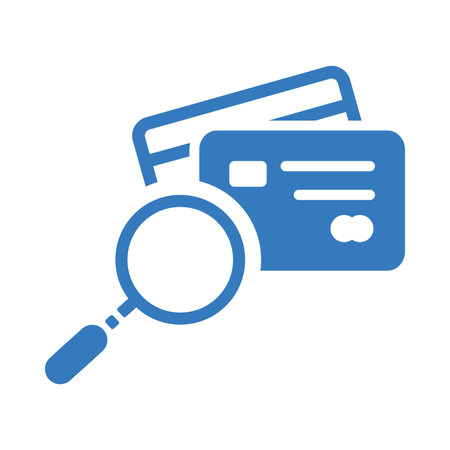 Credit, history, finance, payment, search icon. Use for commercial purposes, print media, web or any type of design projects.のイラスト素材