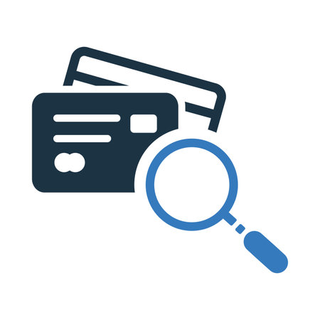 Credit, history, finance, payment, search icon. Use for commercial purposes, print media, web or any type of design projects.のイラスト素材