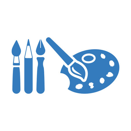 Creative, painting, art icon - Use for commercial purposes, print media, web or any type of design projects. Vector EPS file.のイラスト素材