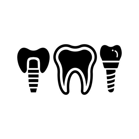 Dental, implanting, screw icon - Perfect use for designing and developing websites, printed files and presentations, Promotional Materials and many more. Vector EPS file.のイラスト素材