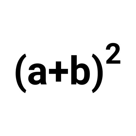 Formula, math icon is isolated on white background. Use for graphic and web design or commercial purposes. Vector EPS file.のイラスト素材