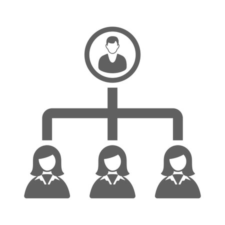 Hierarchy, structure, organization icon - Perfect use for designing and developing websites, printed files and presentations, Promotional Materials and many more. Vector EPS file.のイラスト素材