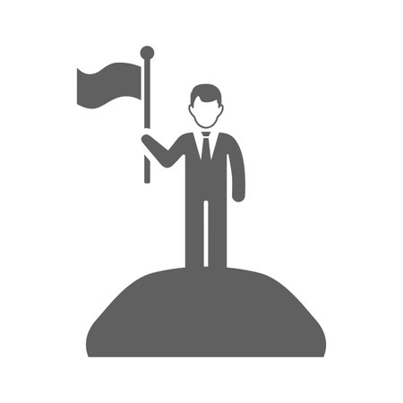 Goal, aim icon is isolated on white background. Use for graphic and web design or commercial purposes. Vector EPS file.のイラスト素材
