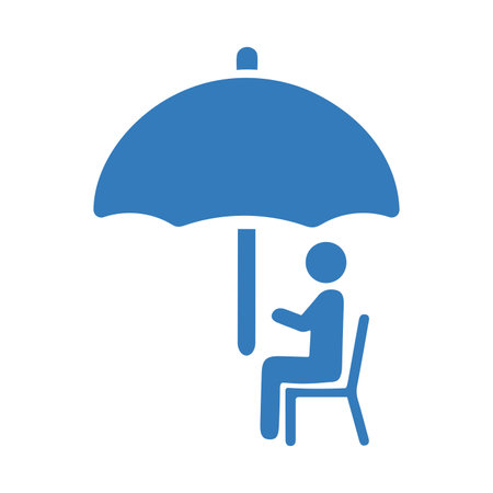 Retirement, insurance icon. Creative element design use in designing and developing websites, commercial, print media, web or any type of design projects.のイラスト素材