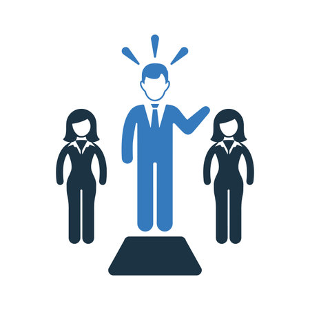 Leadership, team icon - Perfect use for designing and developing websites, printed files and presentations, Promotional Materials and many more. Vector EPS file.のイラスト素材