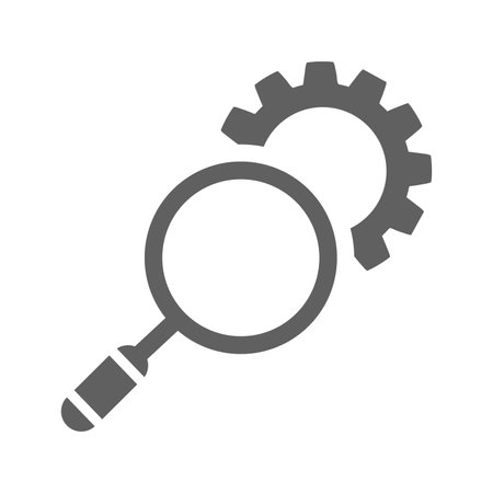 Magnifier, optimization icon.のイラスト素材