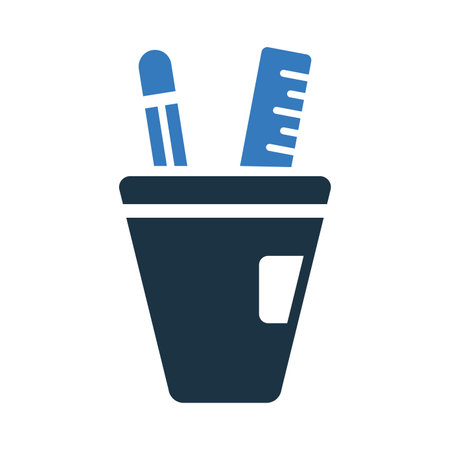 Office, supplies, pencil icon - Vector EPS file. Perfect use for print media, web, stock images, commercial use or any kind of design project.のイラスト素材