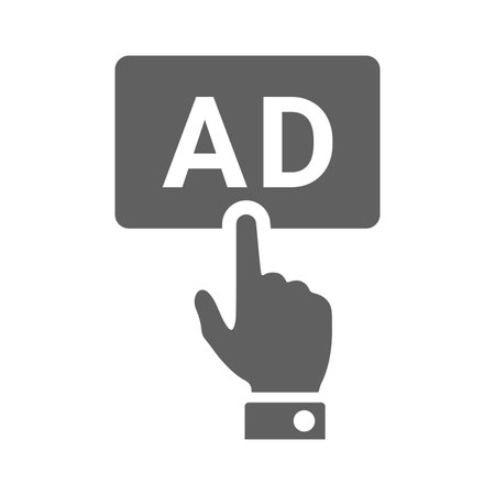 Pay, click, ad icon - Vector EPS file. Perfect use for print media, web, stock images, commercial use or any kind of design project.のイラスト素材