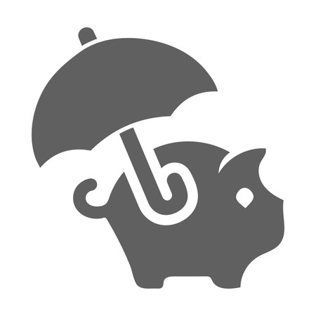 savings protection icon. Perfect use for print media, web, stock images, commercial use or any kind of design project.のイラスト素材