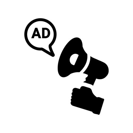 Promotion, marketing, advertising icon - Vector EPS file. Perfect use for print media, web, stock images, commercial use or any kind of design project.のイラスト素材