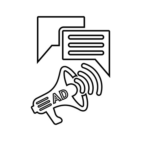 Message, marketing, advertising icon - Vector EPS file. Perfect use for print media, web, stock images, commercial use or any kind of design project.のイラスト素材