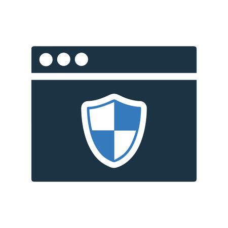 Shield, website, secure icon. Editable Vector design using in commercial purposes.のイラスト素材