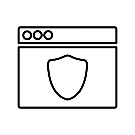 Shield, website, secure icon. Editable Vector design using in commercial purposes.のイラスト素材