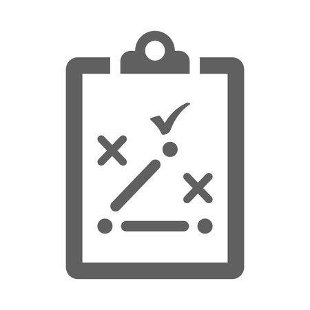 Strategy, business, plan icon - Simple editable vector EPS file.のイラスト素材
