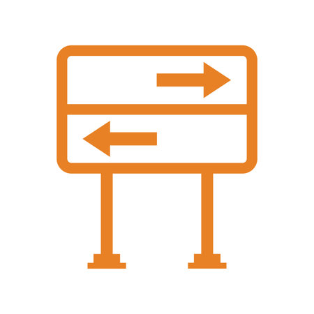 Traffic, sign, direction icon - Vector EPS file. Perfect use for print media, web, stock images, commercial use or any kind of design project.のイラスト素材