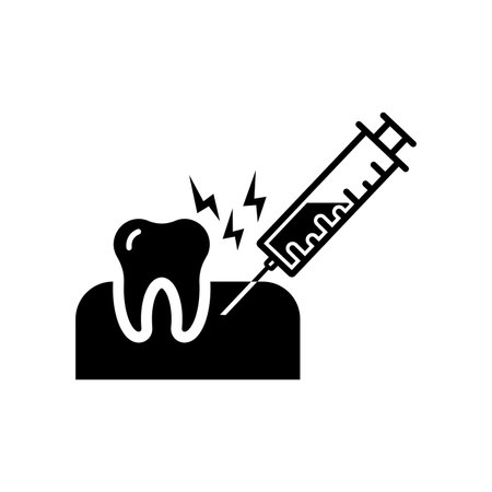 Tooth, injection, icon - Simple editable vector EPS file.のイラスト素材