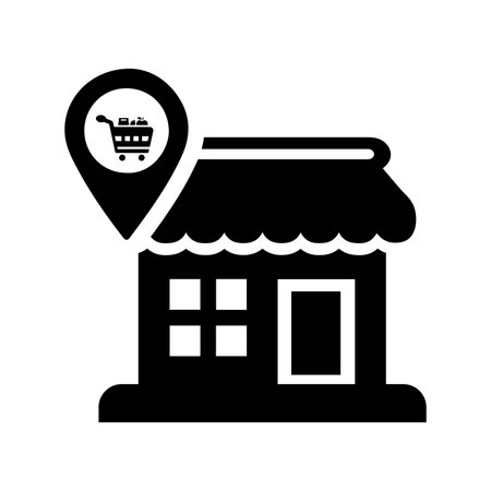Store, navigation icon - Simple editable vector EPS file.のイラスト素材