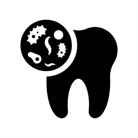 Tooth, germs, dental icon - Simple editable vector EPS file.のイラスト素材