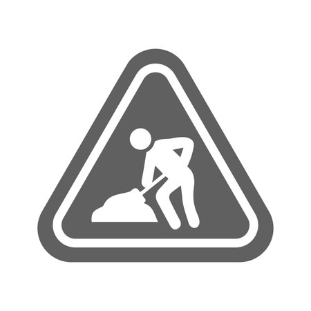 Work, in, progress icon - Simple editable vector EPS file.のイラスト素材