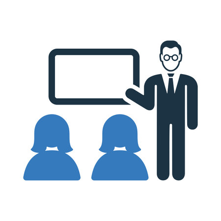 Trainer, mentor icon - Simple editable vector EPS file.のイラスト素材