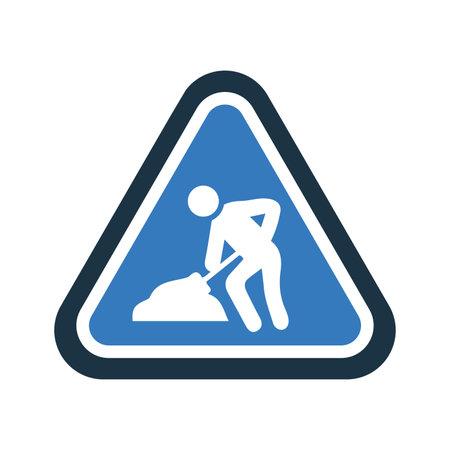 Work, in, progress icon - Simple editable vector EPS file.のイラスト素材