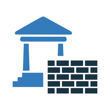 Block, brick, construction icon. Perfect for use in designing and developing websites, printed files and presentations, stock images, Promotional Materials, Illustrations or Info graphic or any type of design projects.のイラスト素材