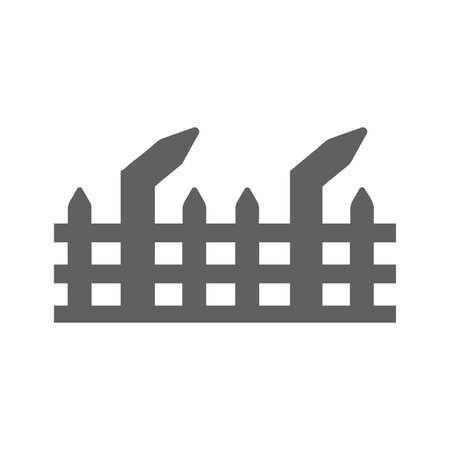 Area, border, fence icon. Use for commercial, print media, web or any type of design projects.のイラスト素材