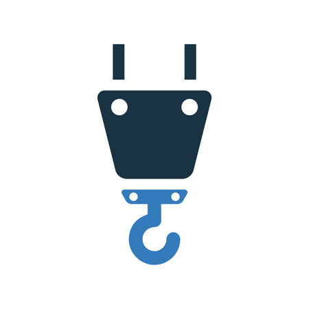Crane hook icon. Beautiful, meticulously designed icon. Well organized and editable Vector for any uses.のイラスト素材