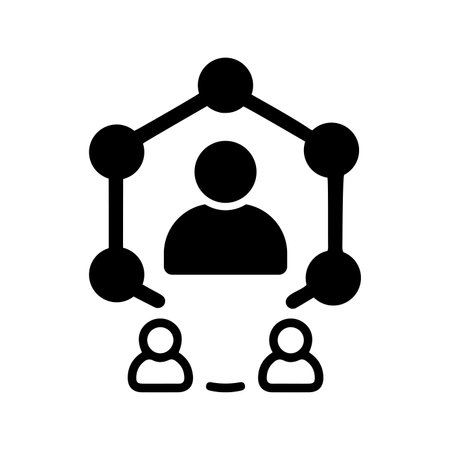 Communities networks icon - Vector EPS file. Perfect use for print media, web, stock images, commercial use or any kind of design project.のイラスト素材
