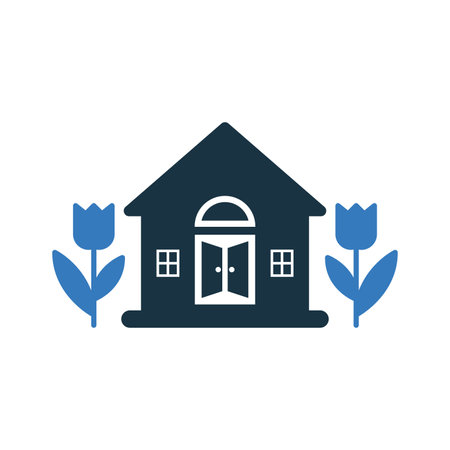 Real estate, garden, plant icon. Beautiful design and fully editable vector for commercial, print media, web or any type of design projects.のイラスト素材