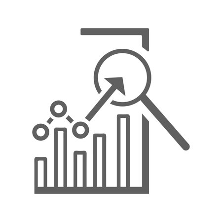 Competitive analysis icon - Vector EPS file. Perfect use for print media, web, stock images, commercial use or any kind of design project.のイラスト素材